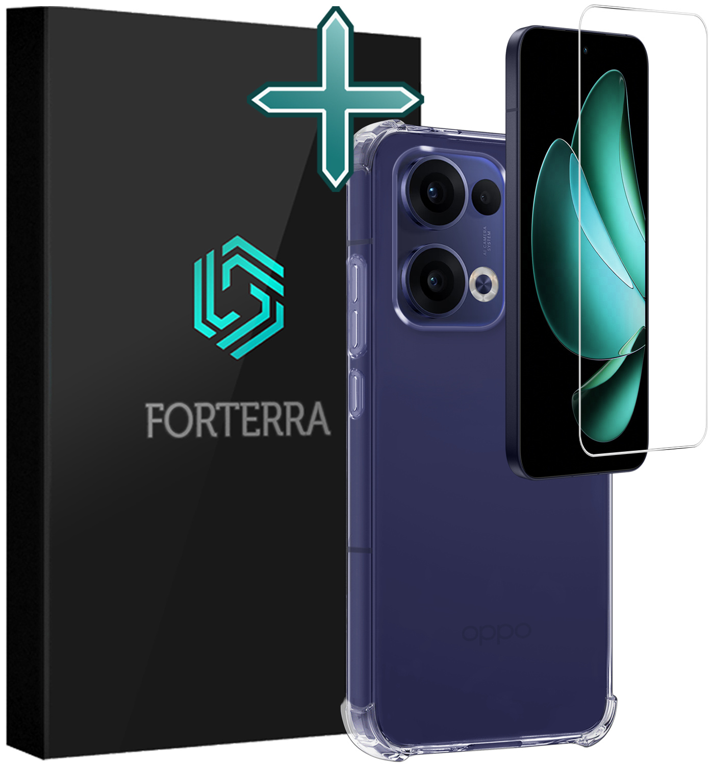 Forterra Forterra Oppo Reno13 Hoesje Shockproof Met Screenprotector