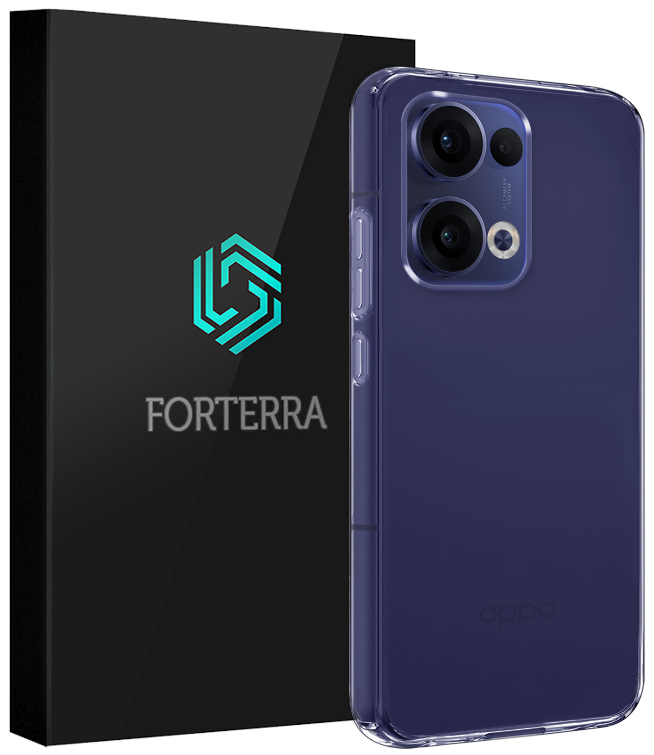 Forterra Forterra Oppo Reno13 Hoesje Siliconen - Transparant