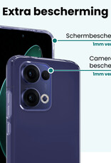 Forterra Forterra Oppo Reno13 Hoesje Siliconen - Transparant