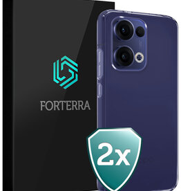 Forterra Forterra Oppo Reno13 Hoesje Siliconen - Transparant - 2 PACK