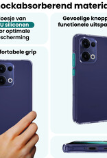 Forterra Forterra Oppo Reno13 Hoesje Siliconen - Transparant - 2 PACK