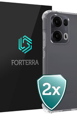 Forterra Forterra Oppo Reno13 Pro Hoesje Shockproof - Transparant - 2 PACK