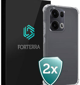 Forterra Forterra Oppo Reno13 Pro Hoesje Shockproof - Transparant - 2 PACK