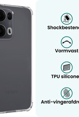 Forterra Forterra Oppo Reno13 Pro Hoesje Shockproof - Transparant - 2 PACK