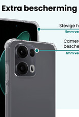 Forterra Forterra Oppo Reno13 Pro Hoesje Shockproof - Transparant - 2 PACK