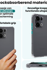 Forterra Forterra Oppo Reno13 Pro Hoesje Shockproof - Transparant - 2 PACK
