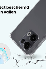 Forterra Forterra Oppo Reno13 Pro Hoesje Shockproof - Transparant - 2 PACK