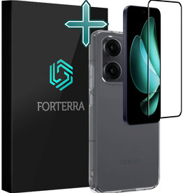 Forterra Forterra Oppo Reno13 Pro Hoesje Siliconen Met Screenprotector - Transparant