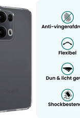 Forterra Forterra Oppo Reno13 Pro Hoesje Siliconen Met 2x Screenprotector - Transparant