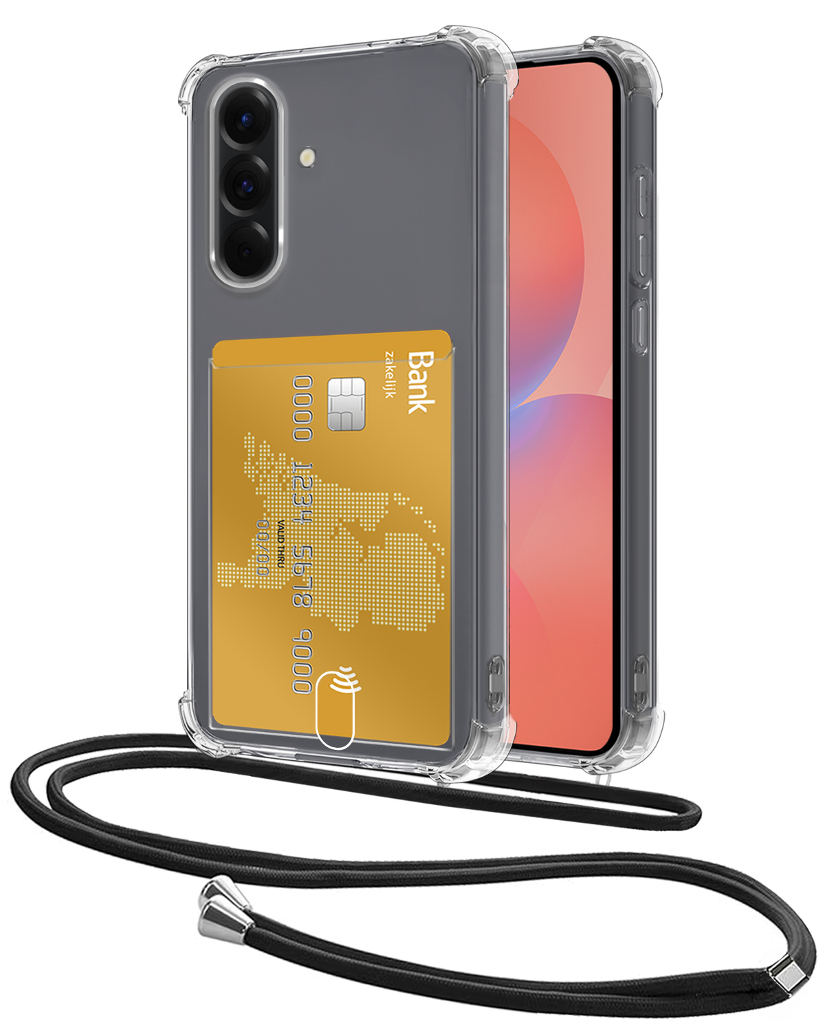 NoXx NoXx Samsung Galaxy A36 Hoesje Pashouder met Koord