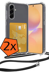 Nomfy Nomfy Samsung Galaxy A36 Hoesje Pashouder met Koord - 2 PACK