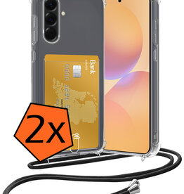 Nomfy Nomfy Samsung Galaxy A36 Hoesje Pashouder met Koord - 2 PACK