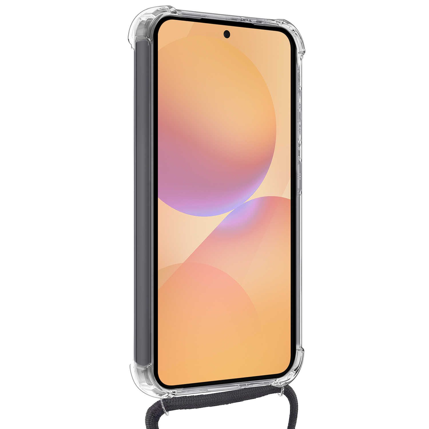 Nomfy Nomfy Samsung Galaxy A36 Hoesje Pashouder met Koord Met 2x Screenprotector
