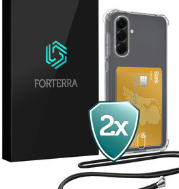 Forterra Forterra Samsung Galaxy A36 Hoesje Pashouder met Koord - 2 PACK