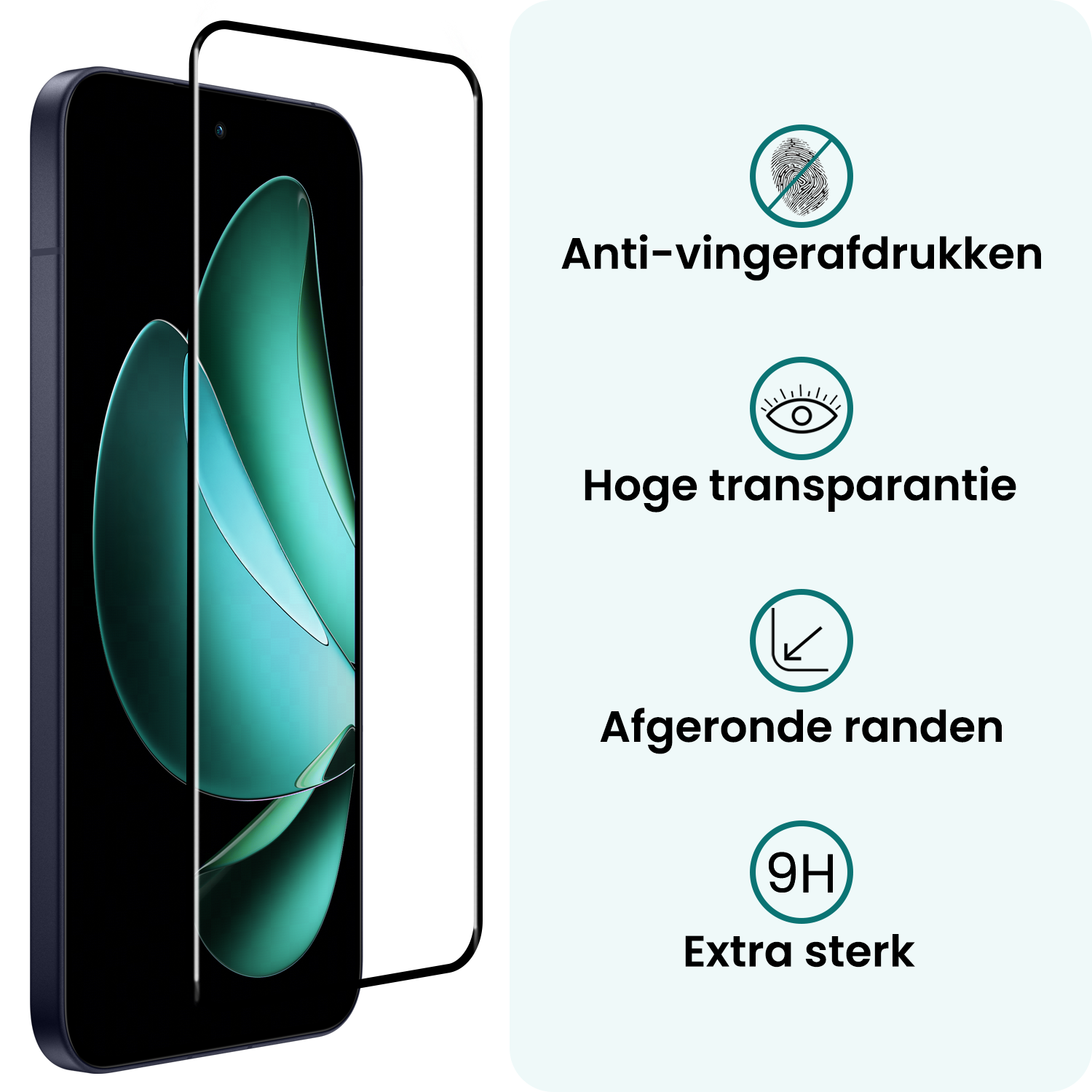 Forterra Forterra Oppo Reno13 Pro Hoesje Siliconen Met 2x Screenprotector - Transparant