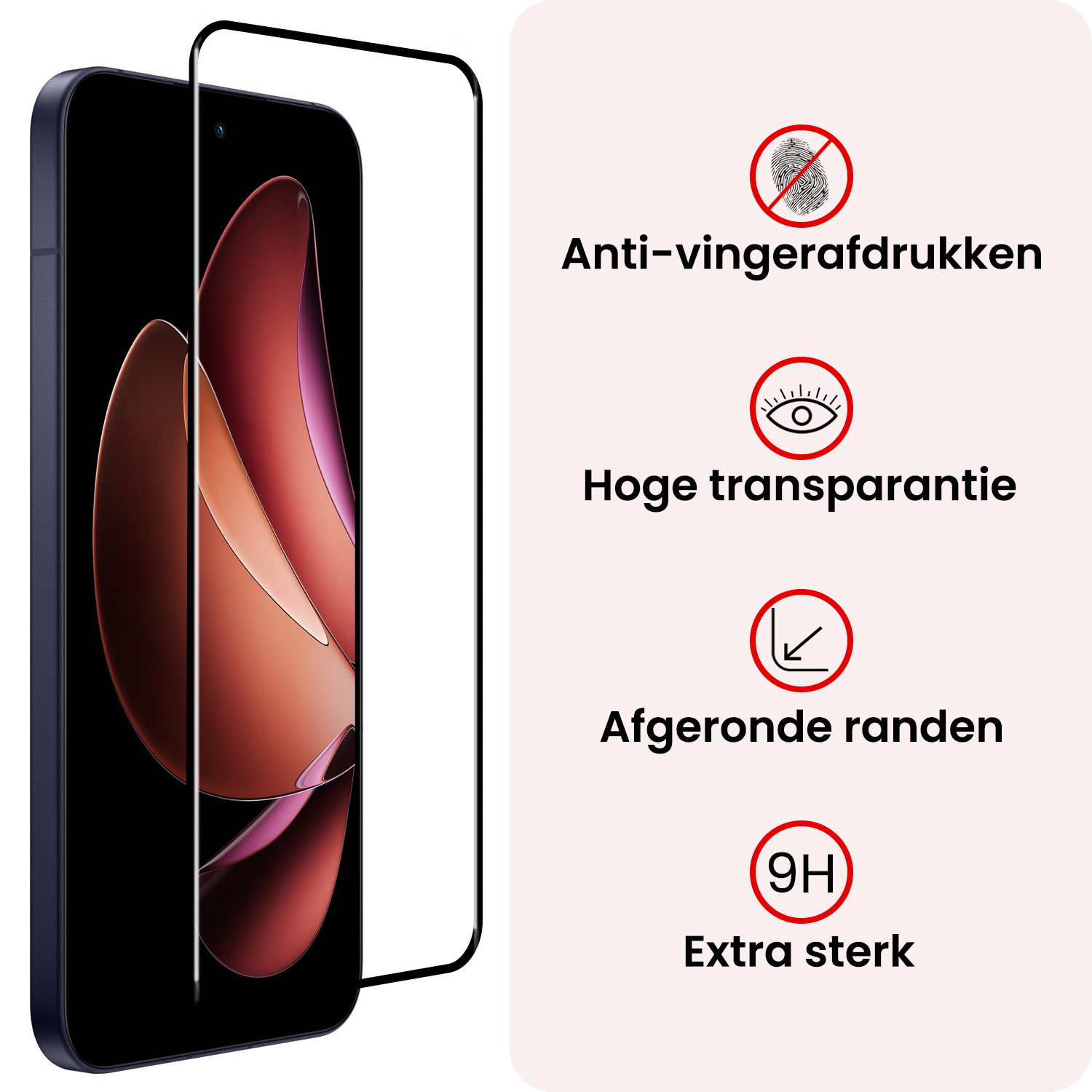 NoXx NoXx Oppo Reno13 Pro Hoesje Siliconen Met Screenprotector - Transparant