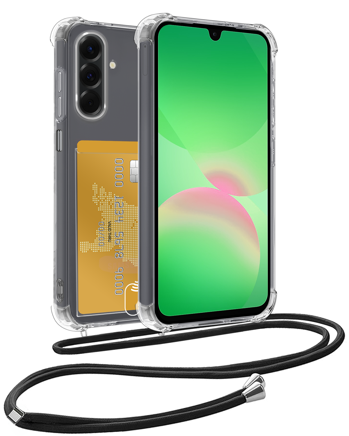 BASEY. BASEY. Samsung Galaxy A26 Hoesje Pashouder met Koord