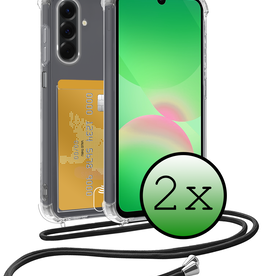 BASEY. BASEY. Samsung Galaxy A26 Hoesje Pashouder met Koord - 2 PACK