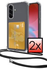 NoXx NoXx Samsung Galaxy A26 Hoesje Pashouder met Koord - 2 PACK