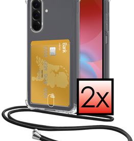 NoXx NoXx Samsung Galaxy A26 Hoesje Pashouder met Koord - 2 PACK