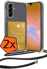 Nomfy Nomfy Samsung Galaxy A26 Hoesje Pashouder met Koord - 2 PACK