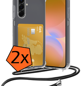 Nomfy Nomfy Samsung Galaxy A26 Hoesje Pashouder met Koord - 2 PACK