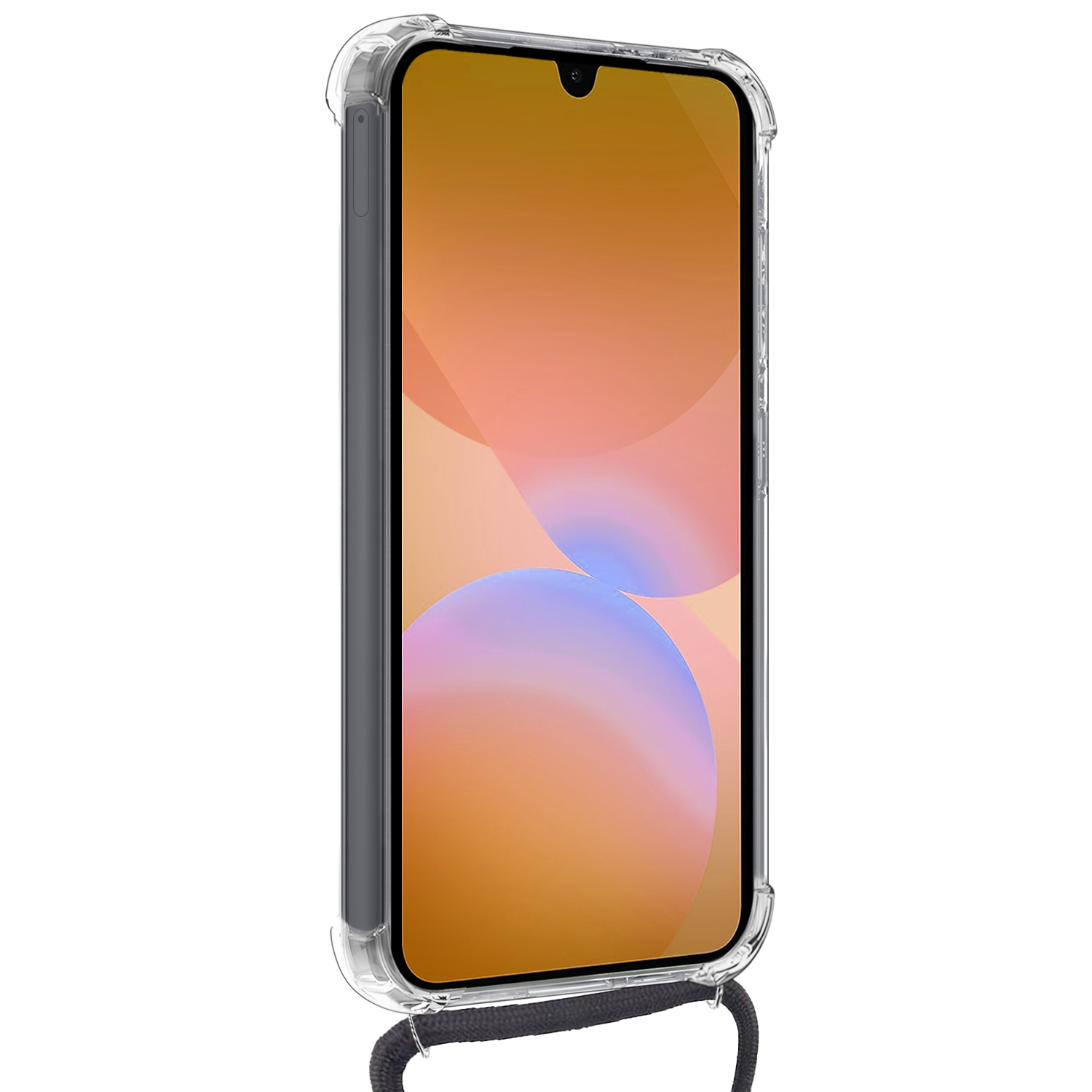 Nomfy Nomfy Samsung Galaxy A26 Hoesje Pashouder met Koord Met 2x Screenprotector