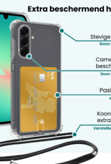 Forterra Forterra Samsung Galaxy A26 Hoesje Pashouder met Koord Met Screenprotector