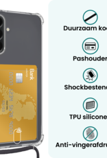 Forterra Forterra Samsung Galaxy A26 Hoesje Pashouder met Koord Met 2x Screenprotector