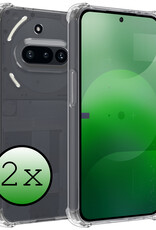 BASEY. BASEY. Nothing Phone (3a) Hoesje Shockproof - Transparant - 2 PACK