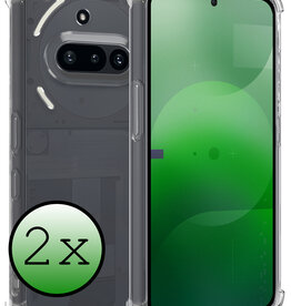 BASEY. BASEY. Nothing Phone (3a) Hoesje Shockproof - Transparant - 2 PACK