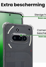 BASEY. BASEY. Nothing Phone (3a) Hoesje Shockproof - Transparant - 2 PACK