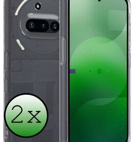 BASEY. BASEY. Nothing Phone (3a) Hoesje Siliconen - Transparant - 2 PACK