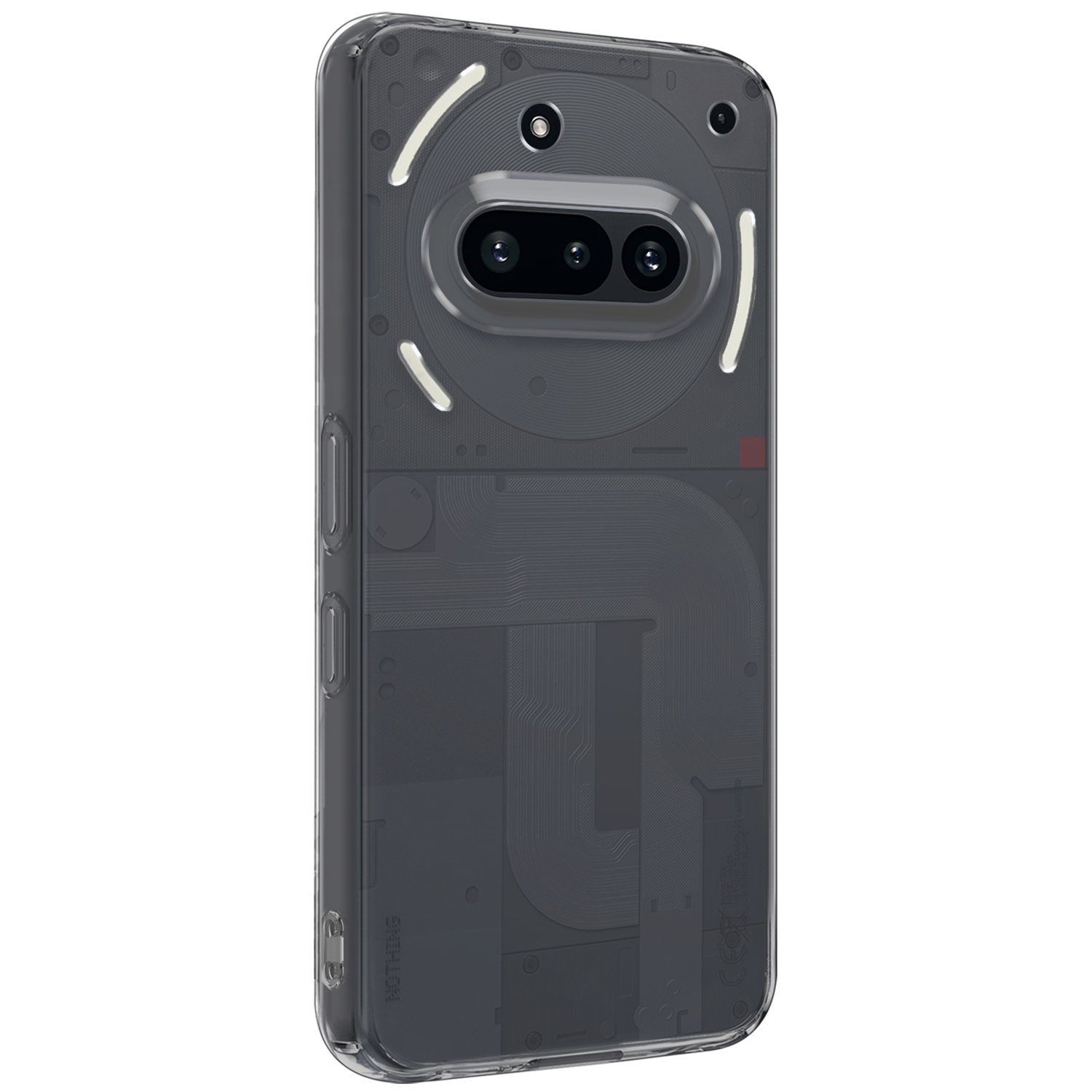 BASEY. BASEY. Nothing Phone (3a) Hoesje Siliconen Met 2x Screenprotector - Transparant