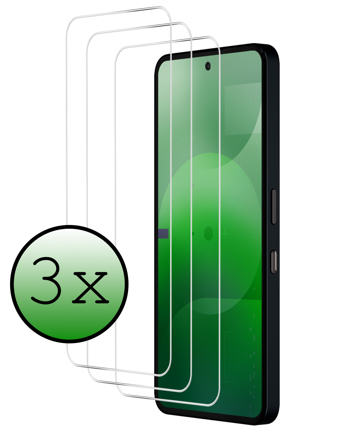 BASEY. BASEY. Nothing Phone (3a) Pro Screenprotector - 3 PACK