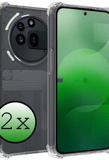 BASEY. BASEY. Nothing Phone (3a) Pro Hoesje Shockproof - Transparant - 2 PACK