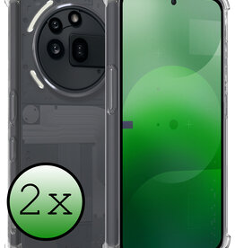 BASEY. BASEY. Nothing Phone (3a) Pro Hoesje Shockproof - Transparant - 2 PACK