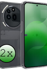 BASEY. BASEY. Nothing Phone (3a) Pro Hoesje Siliconen - Transparant - 2 PACK