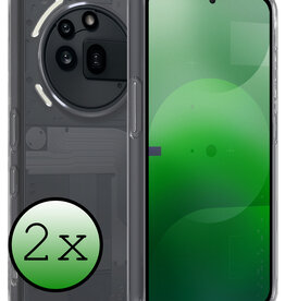 BASEY. BASEY. Nothing Phone (3a) Pro Hoesje Siliconen - Transparant - 2 PACK