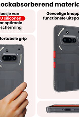 NoXx NoXx Nothing Phone (3a) Hoesje Siliconen Met Screenprotector - Transparant