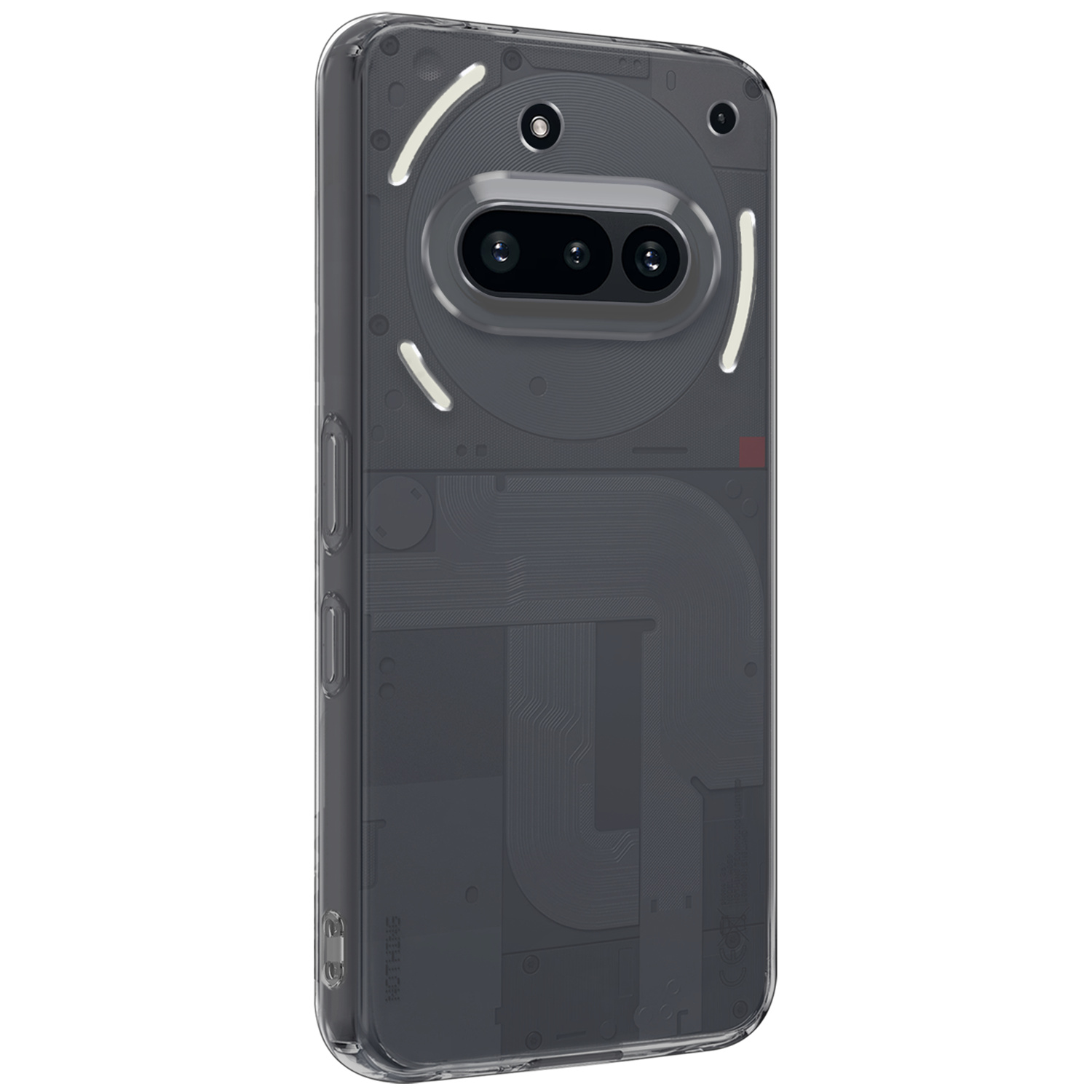 NoXx NoXx Nothing Phone (3a) Hoesje Siliconen Met Screenprotector - Transparant