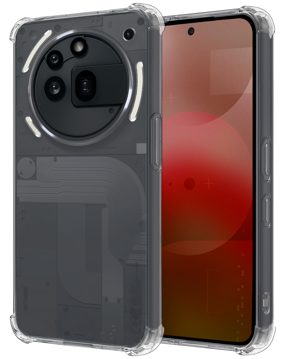 NoXx NoXx Nothing Phone (3a) Pro Hoesje Shockproof - Transparant