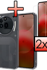 NoXx NoXx Nothing Phone (3a) Pro Hoesje Shockproof Met 2x Screenprotector