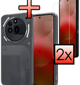 NoXx NoXx Nothing Phone (3a) Pro Hoesje Shockproof Met 2x Screenprotector