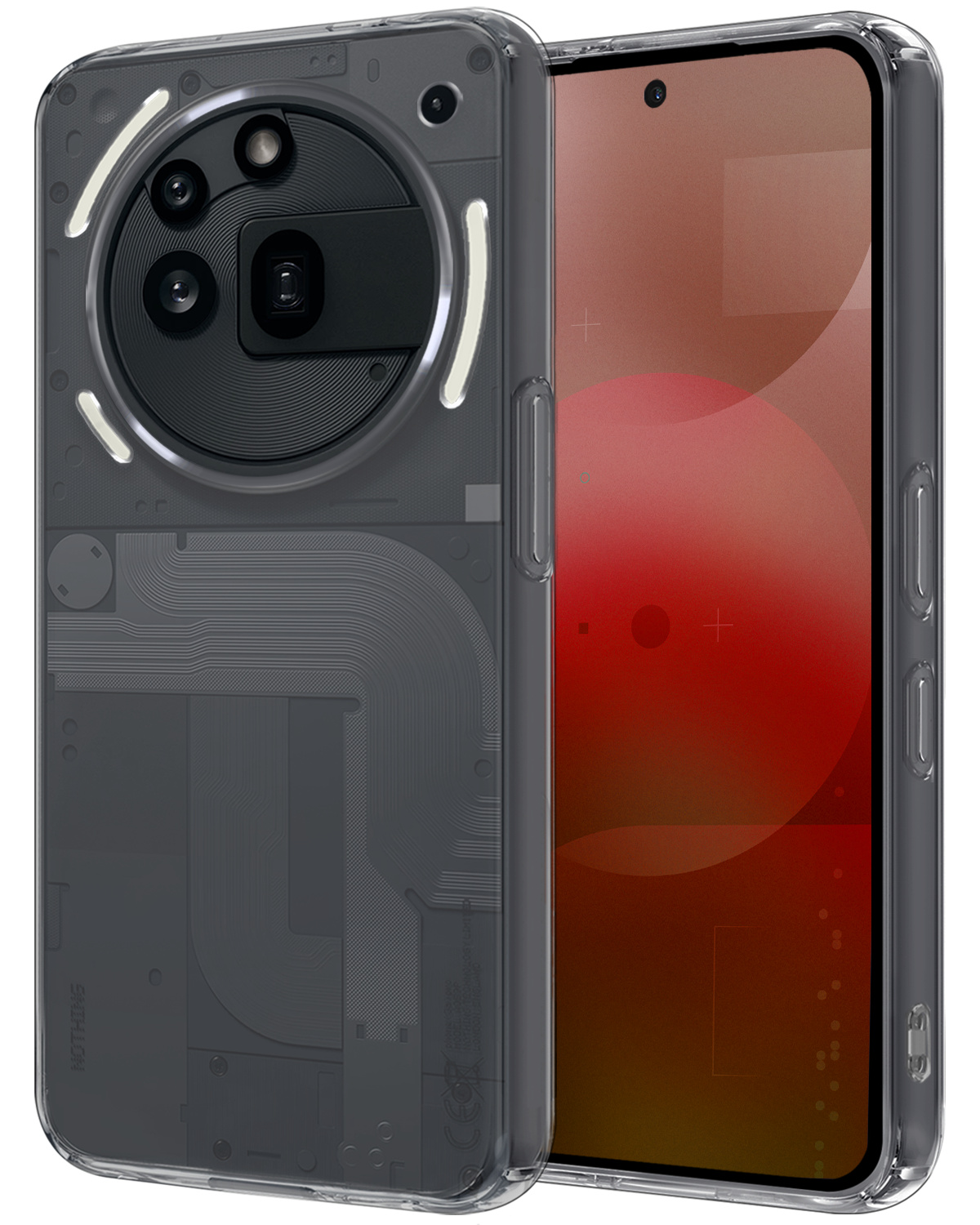 NoXx NoXx Nothing Phone (3a) Pro Hoesje Siliconen - Transparant