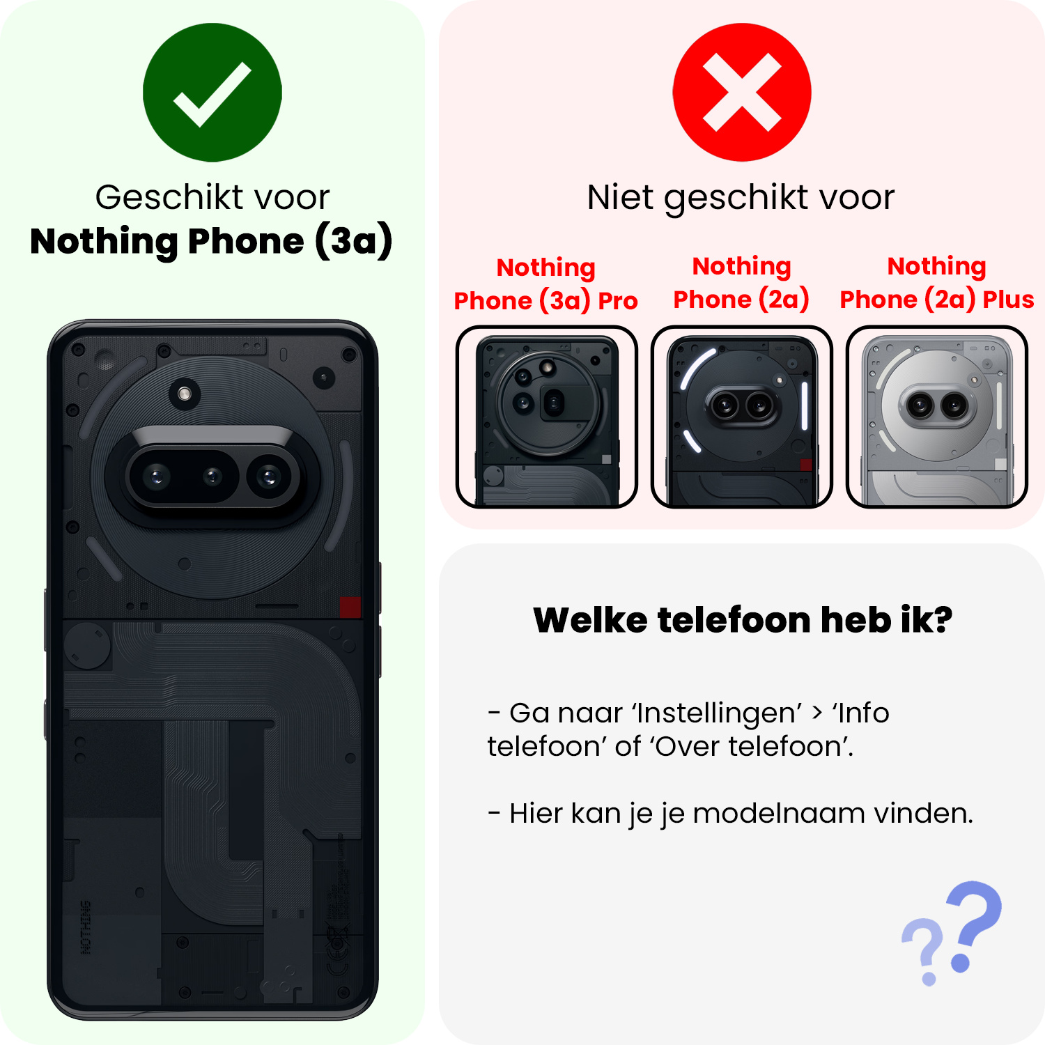 Nomfy Nomfy Nothing Phone (3a) Screenprotector - 3 PACK