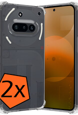 Nomfy Nomfy Nothing Phone (3a) Hoesje Shockproof - Transparant - 2 PACK