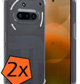 Nomfy Nomfy Nothing Phone (3a) Hoesje Shockproof - Transparant - 2 PACK