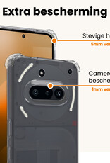 Nomfy Nomfy Nothing Phone (3a) Hoesje Shockproof - Transparant - 2 PACK