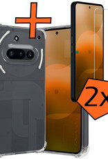 Nomfy Nomfy Nothing Phone (3a) Hoesje Shockproof Met 2x Screenprotector